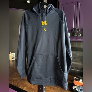 Jump man Jordan University of Michigan U of M hoodie